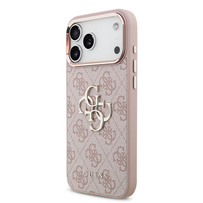 Case for Apple iPhone 18 Pro Max / 17 Pro Max, Guess, 4G Big Classic Logo, Pink