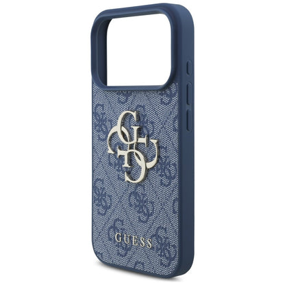 Case for Apple iPhone 18 Pro Max / 17 Pro Max, Guess, 4G Big Logo, Blue