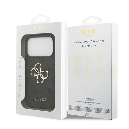 Θήκη για Apple iPhone 18 Pro Max / 17 Pro Max, Guess, 4G Big Logo, Μαύρη