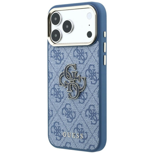 Θήκη για Apple iPhone 18 Pro Max / 17 Pro Max, Guess, 4G Big Resin Logo, Μπλε