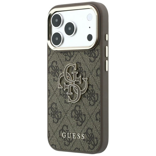 Θήκη για Apple iPhone 18 Pro Max / 17 Pro Max, Guess, 4G Big Resin Logo, Καφέ