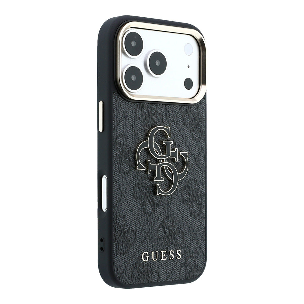 Θήκη για Apple iPhone 18 Pro Max / 17 Pro Max, Guess, 4G Big Resin Logo, Μαύρη