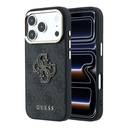 Θήκη για Apple iPhone 18 Pro Max / 17 Pro Max, Guess, 4G Big Resin Logo, Μαύρη