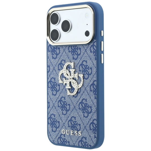 Θήκη για Apple iPhone 18 Pro Max / 17 Pro Max, Guess, 4G Big Strass Logo, Μπλε