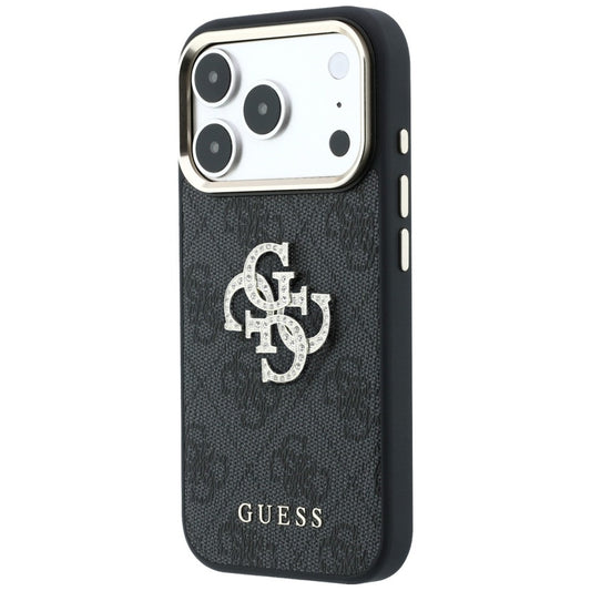 Θήκη για Apple iPhone 18 Pro Max / 17 Pro Max, Guess, 4G Big Strass Logo, Μαύρο