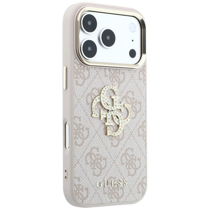 Θήκη για Apple iPhone 18 Pro Max / 17 Pro Max, Guess, 4G Big Strass Logo, Ροζ