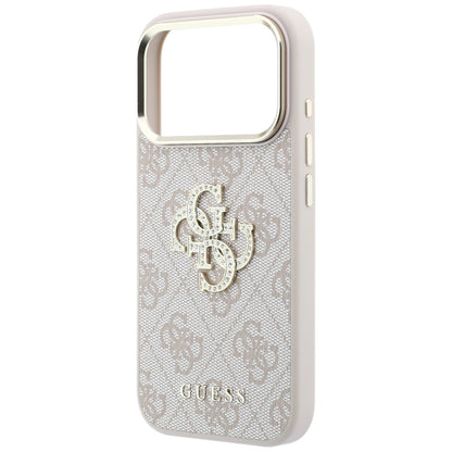 Θήκη για Apple iPhone 18 Pro Max / 17 Pro Max, Guess, 4G Big Strass Logo, Ροζ