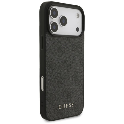 Case for Apple iPhone 18 Pro Max / 17 Pro Max, Guess, 4G Classic Logo, Black