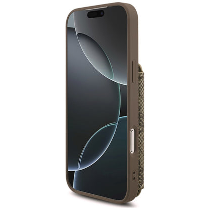 Case for Apple iPhone 18 Pro Max / 17 Pro Max, Guess, 4G Crossbody Cardslot, Brown