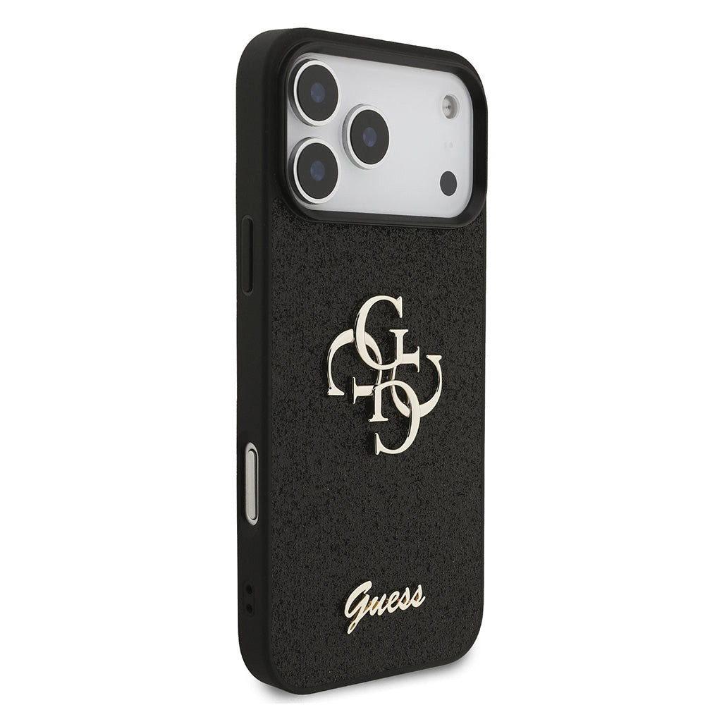Θήκη για Apple iPhone 18 Pro Max / 17 Pro Max, Guess, Fixed Glitter Big 4G, Μαύρο
