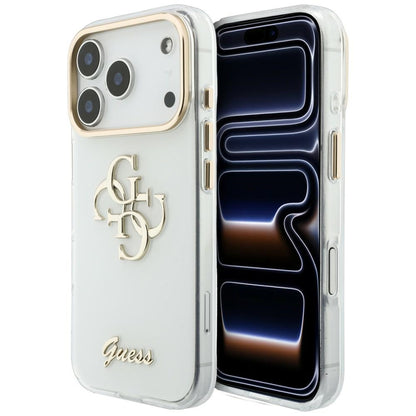 Θήκη για Apple iPhone 18 Pro Max / 17 Pro Max, Guess, IML 4G Metal Script, Λευκό