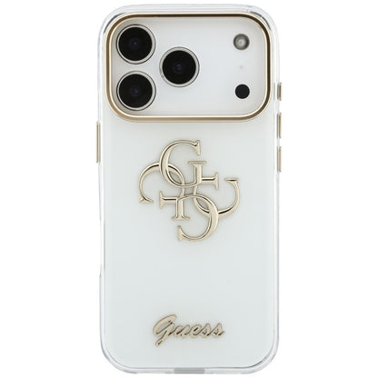Θήκη για Apple iPhone 18 Pro Max / 17 Pro Max, Guess, IML 4G Metal Script, Λευκό