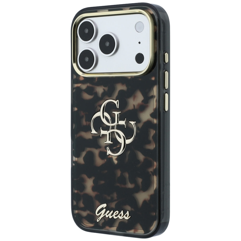 Θήκη για Apple iPhone 18 Pro Max / 17 Pro Max, Guess, IML 4G Metal Script, Καφέ