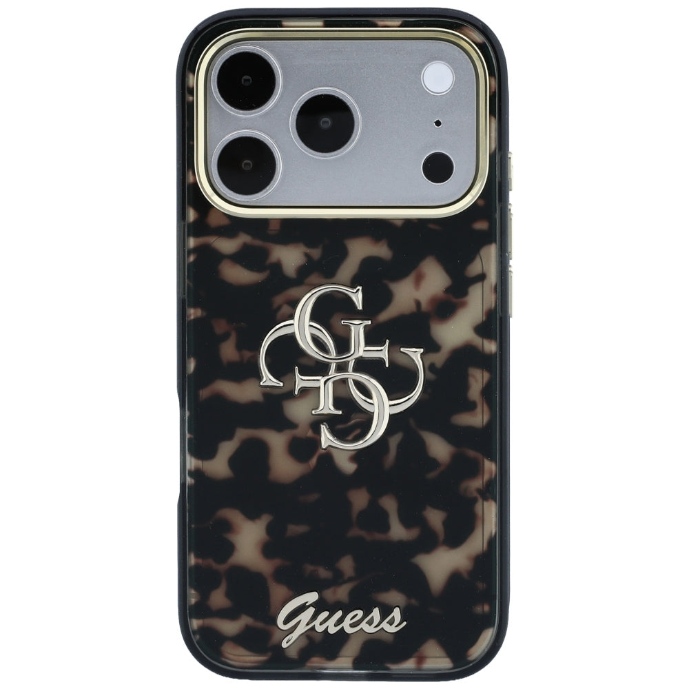 Θήκη για Apple iPhone 18 Pro Max / 17 Pro Max, Guess, IML 4G Metal Script, Καφέ