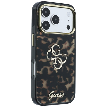 Θήκη για Apple iPhone 18 Pro Max / 17 Pro Max, Guess, IML 4G Metal Script, Καφέ