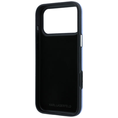 Θήκη για Apple iPhone 18 Pro Max / 17 Pro Max, Karl Lagerfeld, Λείο Μεγάλο Λογότυπο Υπογραφής από Ρητίνη, Μπλε