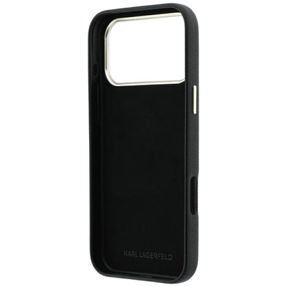 Θήκη για Apple iPhone 18 Pro Max / 17 Pro Max, Karl Lagerfeld, Λείο Μεγάλο Ρητινώδες Λογότυπο Υπογραφής, Μαύρο