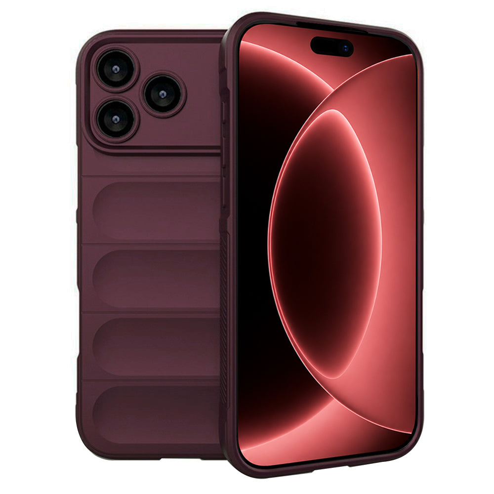 Case for Apple iPhone 18 Pro Max / 17 Pro Max, Techsuit, Magic Shield, Burgundy