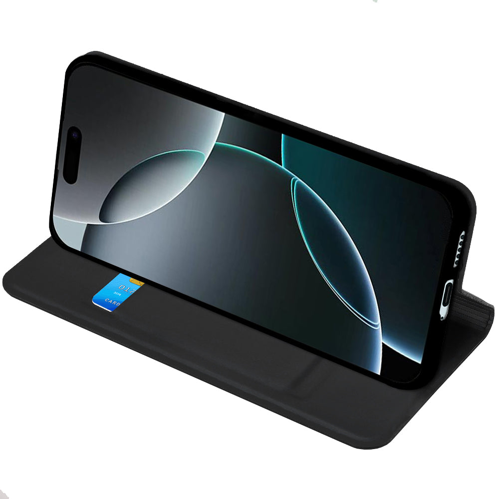 Θήκη για Apple iPhone 18 Pro Max / 17 Pro Max, Techsuit, Magskin Book, Μαύρη