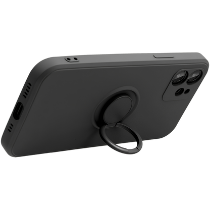 Θήκη για Apple iPhone 16 Pro, OEM, Silicone Ring, Μαύρη
