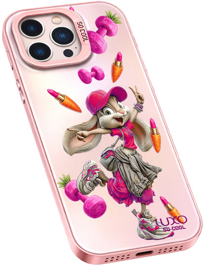 Case for Apple iPhone 16 Plus, LUXO So CooL, ArcadiA Rabbit, Multicolor