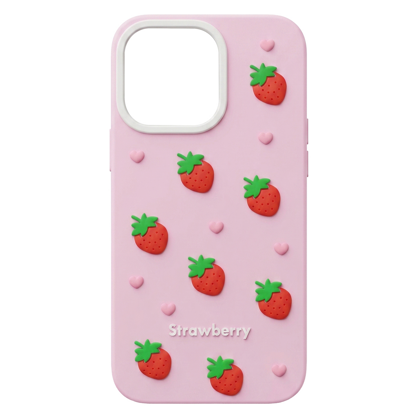 Θήκη για Apple iPhone 15 / 14 / 13, OEM, Φράουλα, Ροζ