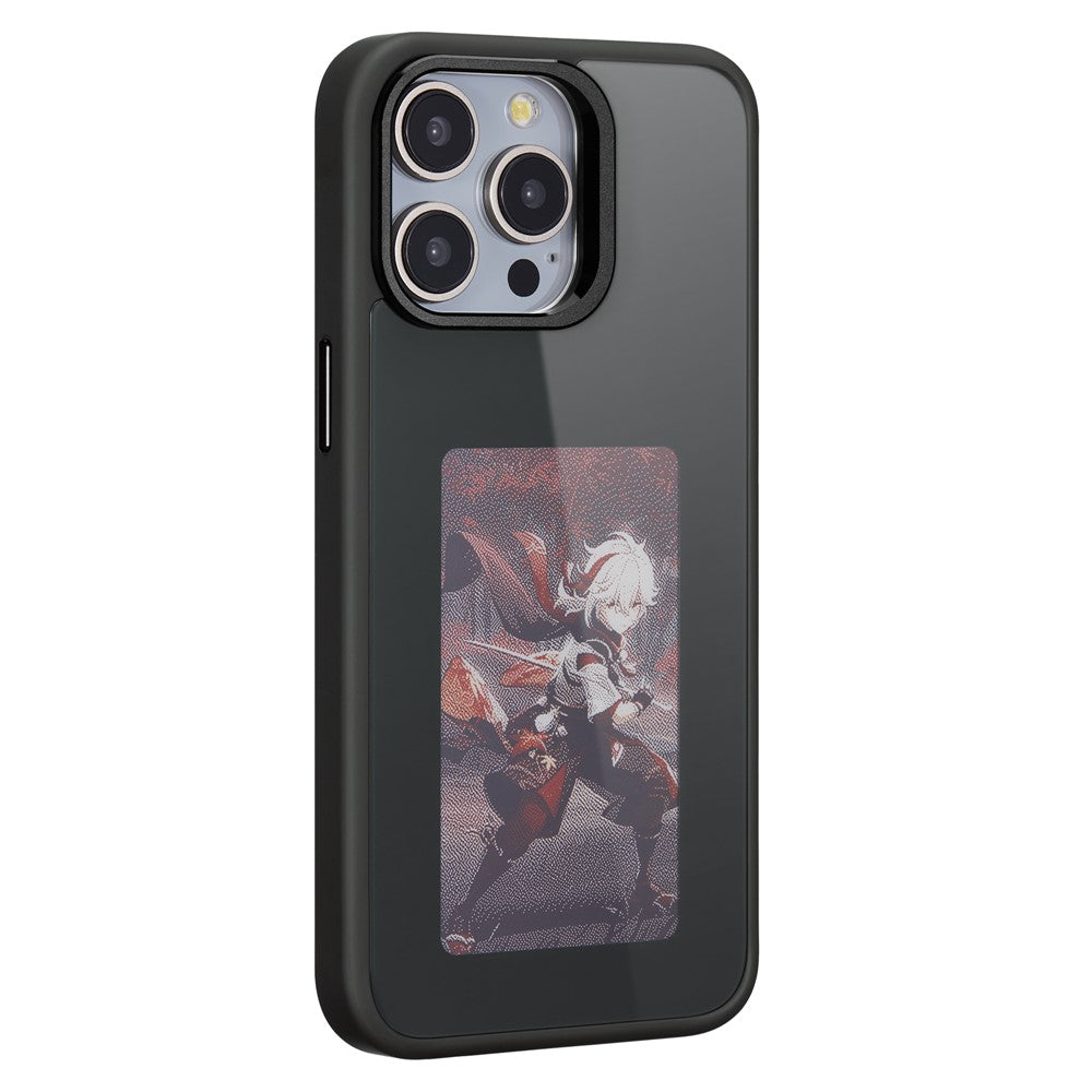 Θήκη για Apple iPhone 15 Pro, OEM, Προσαρμοσμένη οθόνη E-Ink, Μαύρο