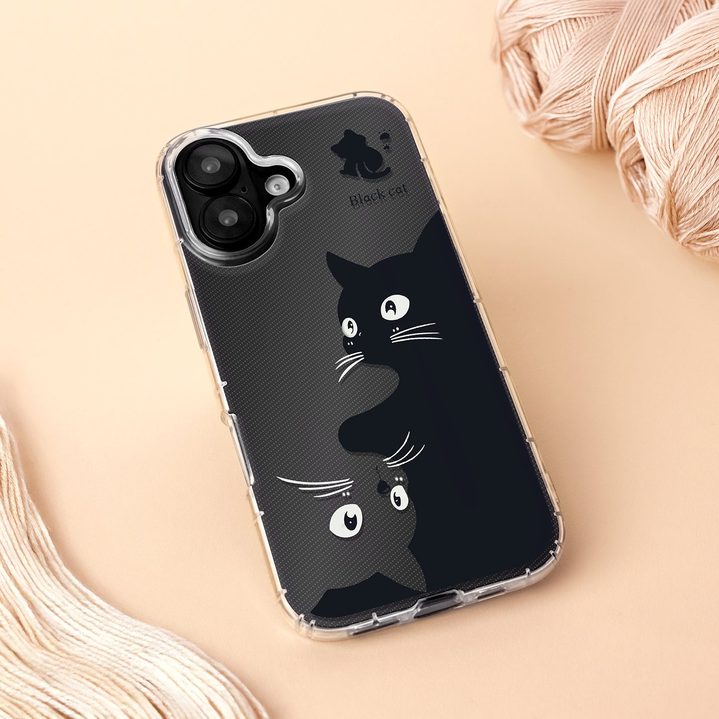 Case for Apple iPhone 17, OEM, Ultra Trendy Cat, Black