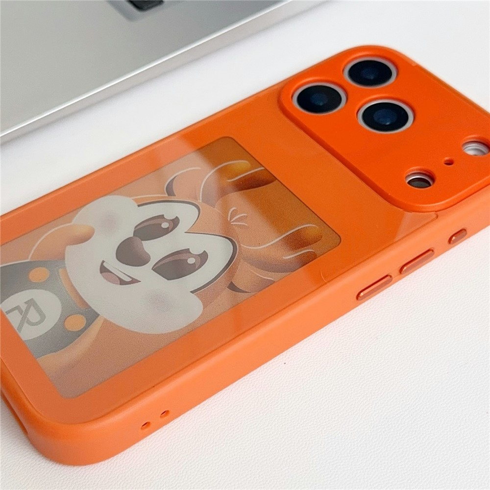 Θήκη για Apple iPhone 17 Pro Max, OEM, Προσαρμοσμένη οθόνη E-Ink, Πορτοκαλί