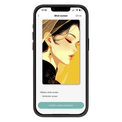 Θήκη για Apple iPhone 15 Pro, OEM, Προσαρμοσμένη οθόνη E-Ink, Μαύρο