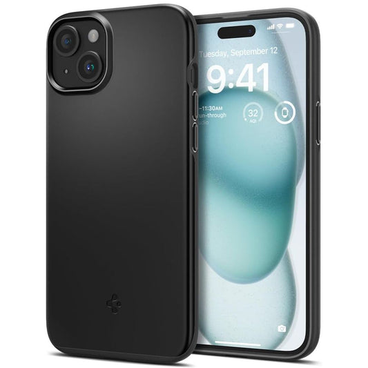 Θήκη για Apple iPhone 15, Spigen, Thin Fit, Μαύρη ACS06776