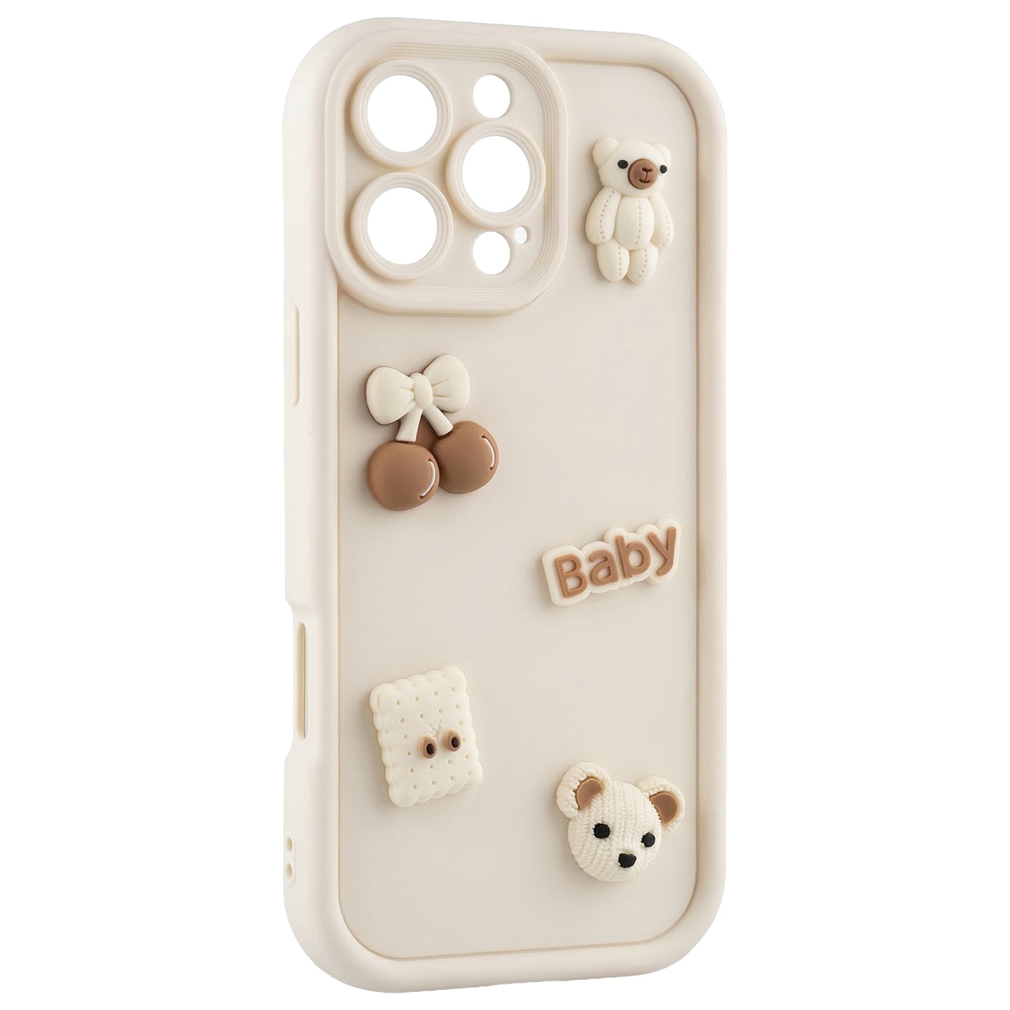 Θήκη για Apple iPhone 14, OEM, Ultra Trendy 3D Bear, Μπεζ