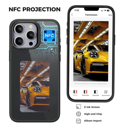 Θήκη για Apple iPhone 14 Pro Max, OEM, Προσαρμοσμένη οθόνη E-Ink, Μαύρο