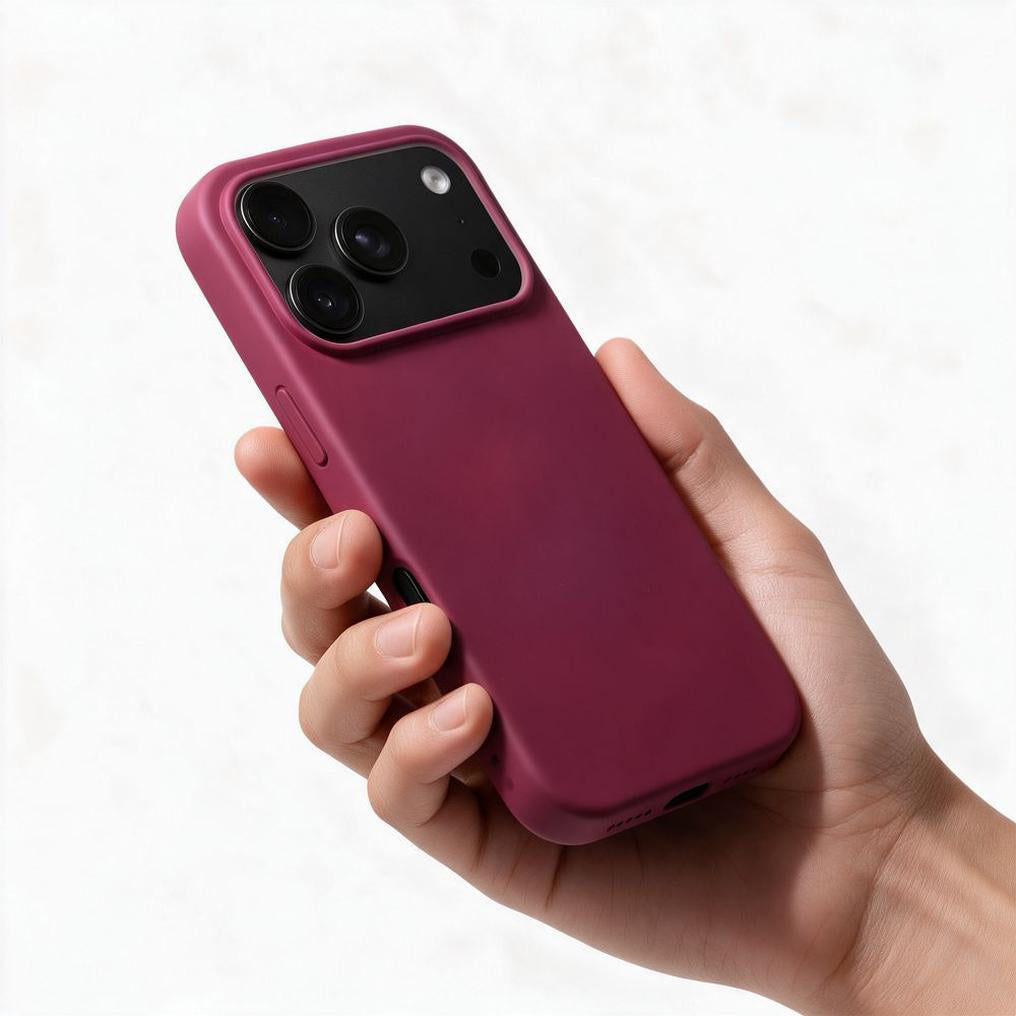 Θήκη για Apple iPhone 18 Pro / iPhone 17 Pro, OEM, σιλικόνη, μπορντό
