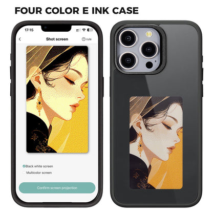 Θήκη για Apple iPhone 14 Pro Max, OEM, Προσαρμοσμένη οθόνη E-Ink, Μαύρο