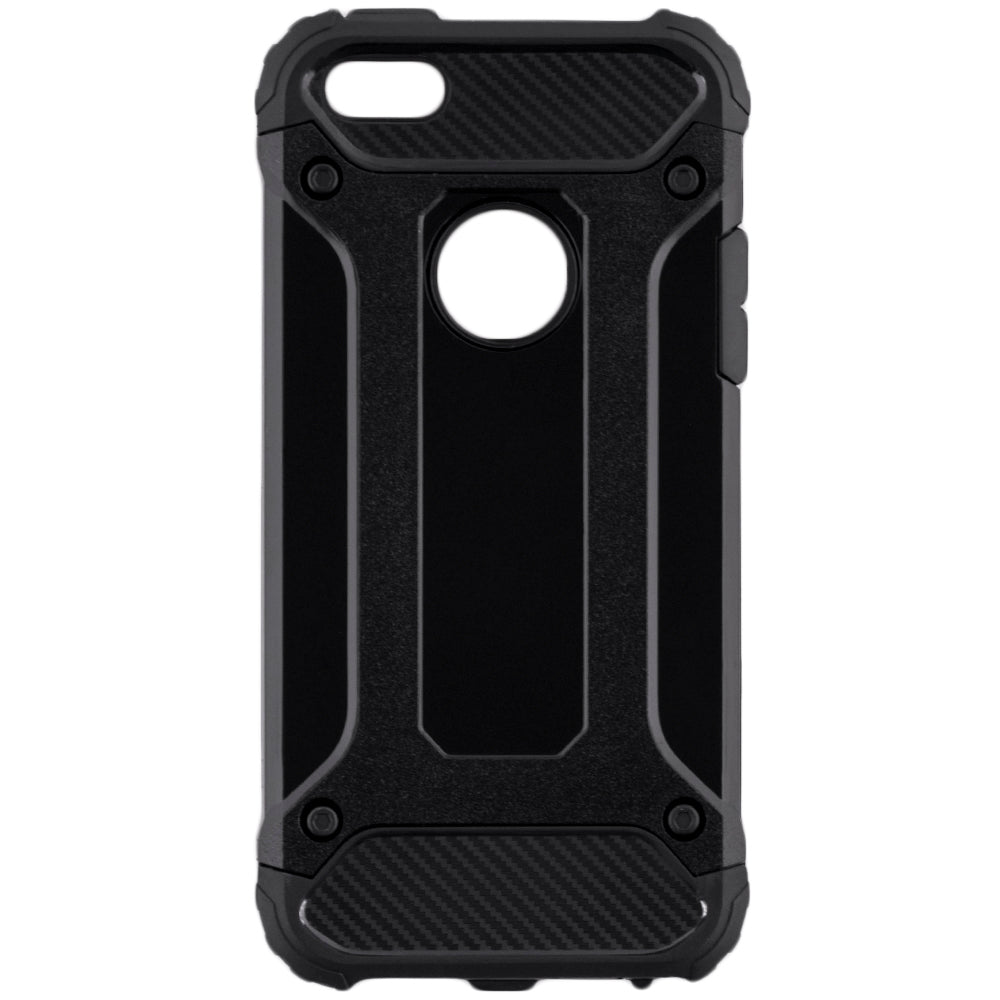 Case for Apple iPhone SE (2016) / 5 / 5s, Techsuit, Hybrid Armor, Black