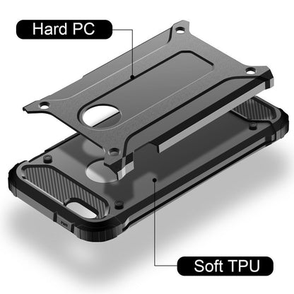 Case for Apple iPhone SE (2016) / 5 / 5s, Techsuit, Hybrid Armor, Black