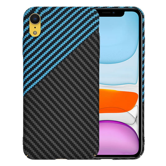 Θήκη για Apple iPhone XR, Techsuit, Carbonite FiberShell, Μαύρο Μπλε