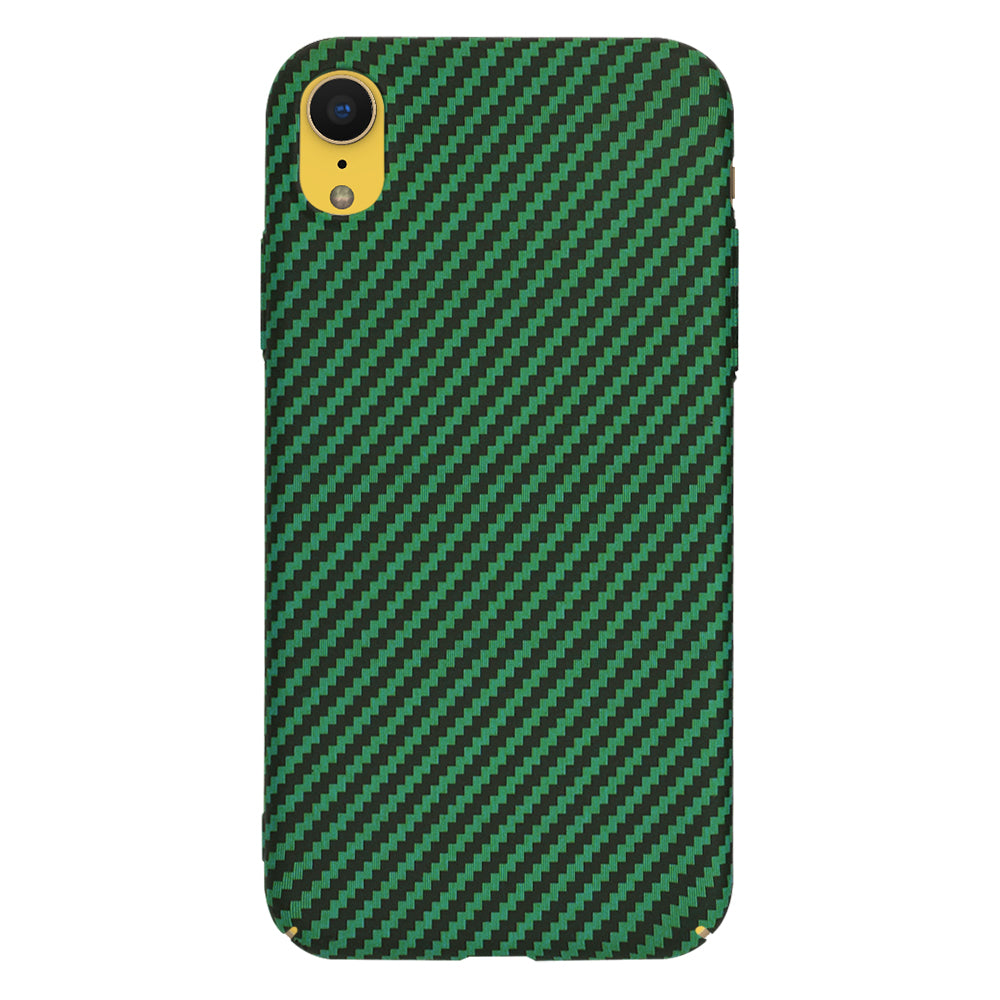 Case for Apple iPhone XR, Techsuit, Carbonite FiberShell, Green