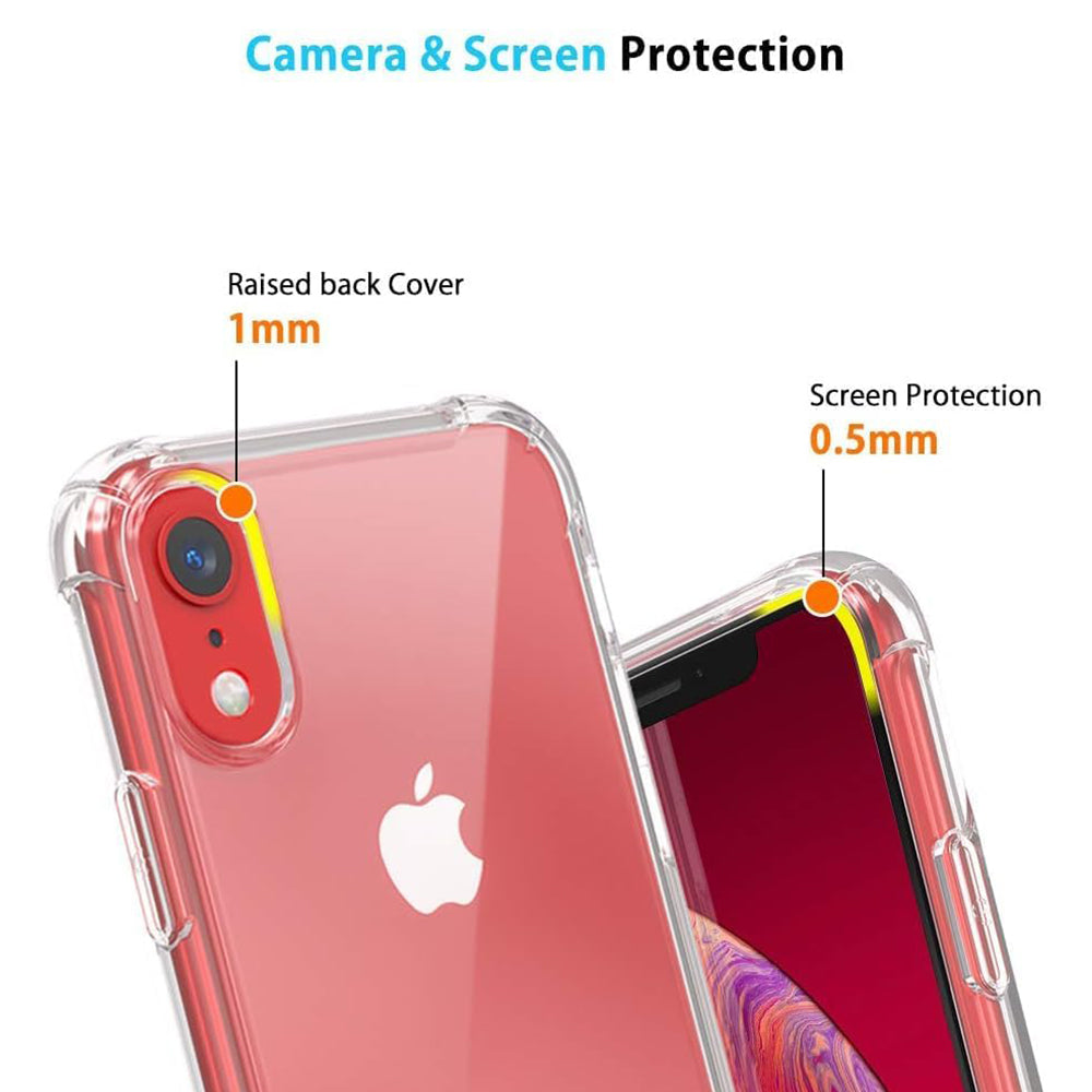 Case for Apple iPhone XR, Techsuit, Shockproof Clear, Transparent