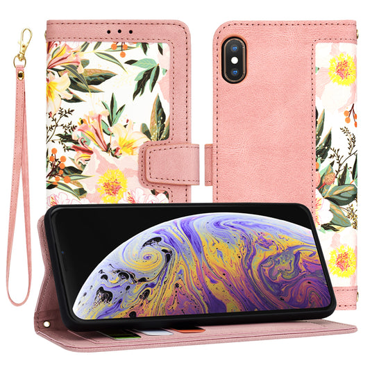 Θήκη για Apple iPhone XS Max, Techsuit, FlipCraft, Ροζ