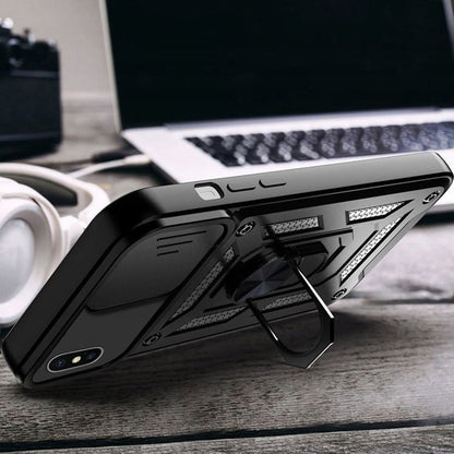 Case for Apple iPhone XS / X, Techsuit, CamShield, Black