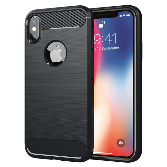 Θήκη για Apple iPhone XS / X, Techsuit, Carbon, Μαύρο