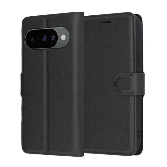 Θήκη για Google Pixel 10 Pro / 10, Techsuit, Leather Folio, Μαύρο