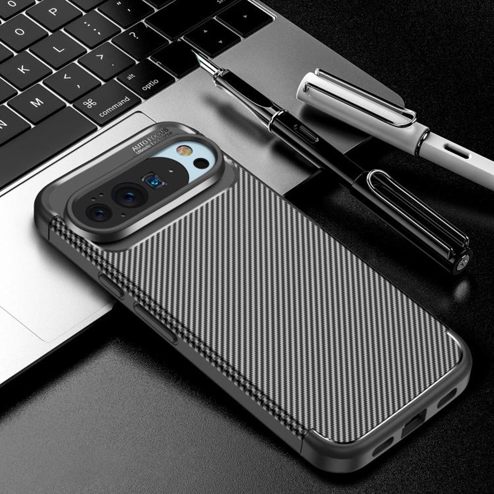 Θήκη για Google Pixel 10 Pro XL, Techsuit, CarbonFiber, Μαύρο