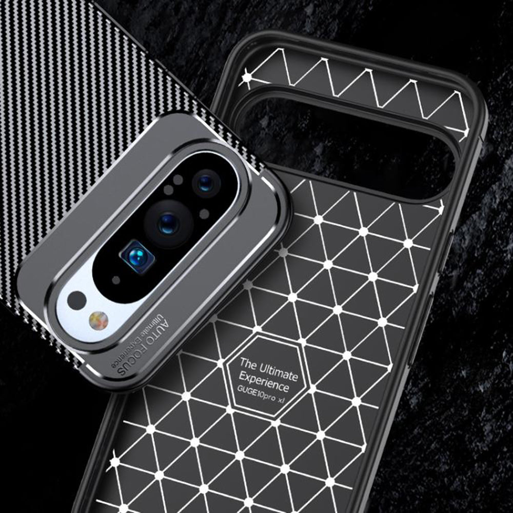 Θήκη για Google Pixel 10 Pro XL, Techsuit, CarbonFiber, Μαύρο