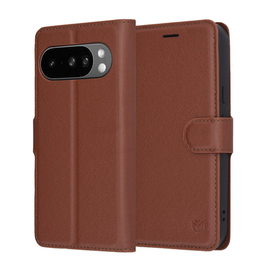 Θήκη για Google Pixel 10 Pro XL, Techsuit, Leather Folio, Καφέ