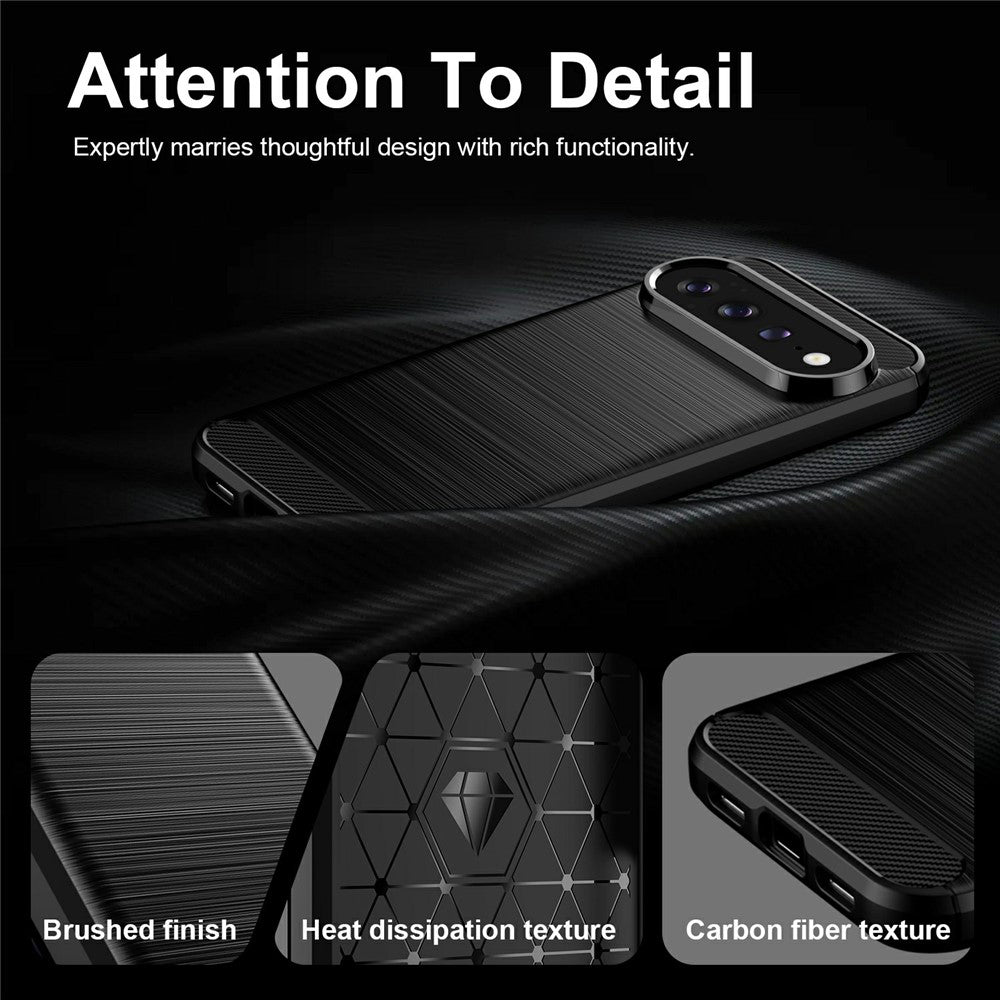 Θήκη για Google Pixel 11 Pro / 11, Techsuit, Carbon, Μαύρο