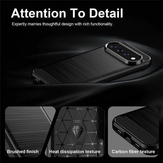 Θήκη για Google Pixel 11 Pro / 11, Techsuit, Carbon, Μαύρο