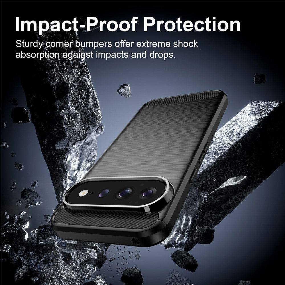 Θήκη για Google Pixel 11 Pro / 11, Techsuit, Carbon, Μαύρο